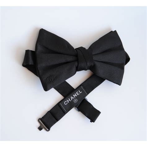 chanel mens tie|chanel bow tie for hair.